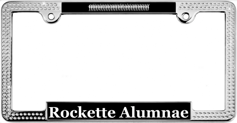 Rockette Alumni Custom License Plate Frame with Rhinestones